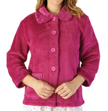 Load image into Gallery viewer, Slenderella Ladies Button Up Bed Jacket with Waffle Detail (Small - XXXL)