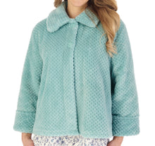 Load image into Gallery viewer, Ladies Slenderella Waffle Fleece Button Up Bed Jacket (7 Colours)