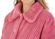 Load image into Gallery viewer, Ladies Slenderella Waffle Fleece Button Up Bed Jacket (7 Colours)