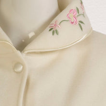 Load image into Gallery viewer, Slenderella Ladies Polar Fleece Floral Embroidered Bed Jacket (Various Colours)