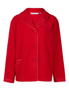 Slenderella Ladies Button Up Anti Pill Polar Fleece Bed Jacket (6 Colours)