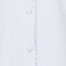 Load image into Gallery viewer, Slenderella Ladies Button Up Floral Mock Quilt Bed Jacket (Blue or Pink)