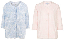 Load image into Gallery viewer, Slenderella Ladies Floral Jacquard Soft Fleece Bed Jacket (Small - XXL)