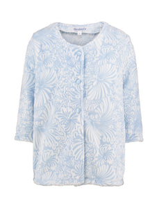 Slenderella Ladies Floral Jacquard Soft Fleece Bed Jacket (Small - XXL)