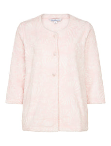 Slenderella Ladies Floral Jacquard Soft Fleece Bed Jacket (Small - XXL)