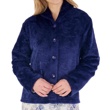 Load image into Gallery viewer, Slenderella Ladies Embossed Flannel Fleece Bed Jacket (4 Colours)