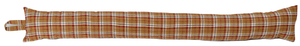 Poly Wool Checked Fabric Draught Excluder (3 Colours)