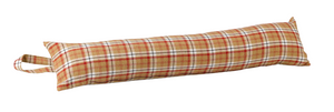 Poly Wool Checked Fabric Draught Excluder (3 Colours)