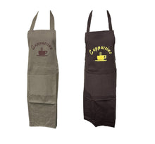 Load image into Gallery viewer, Cappucino Cafe Barist Bib Apron (2 Colours)