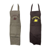Load image into Gallery viewer, Cappuccino Cafe Barista Bib Apron (2 Colours)