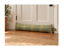 Load image into Gallery viewer, Green Blue &amp; Red Check Wool 3ft Draught Excluder