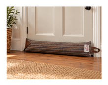 Load image into Gallery viewer, Harris Tweed Draught Excluder with Leather Detail