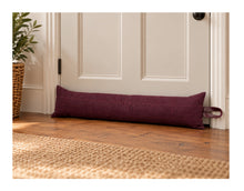 Load image into Gallery viewer, Purple &amp; Red Check Wool Draught Excluder (2 Sizes)
