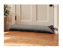 Load image into Gallery viewer, Harris Tweed Double Sided Draught Excluder with Leather Detail (Various Designs)