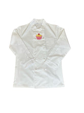 Load image into Gallery viewer, Embroidered Cupcake Design Bakers Jacket Extra Small 34”
