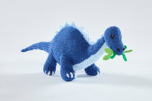 Load image into Gallery viewer, King Cole Dinosaur Land Knitting Book 1 to make T-Rex, Triceratops &amp; Diplodocus Knitted Toys