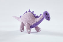 Load image into Gallery viewer, King Cole Dinosaur Land Knitting Book 1 to make T-Rex, Triceratops &amp; Diplodocus Knitted Toys
