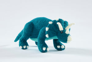 King Cole Dinosaur Land Knitting Book 1 to make T-Rex, Triceratops & Diplodocus Knitted Toys