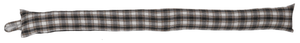 Poly Wool Checked Fabric Draught Excluder (3 Colours)