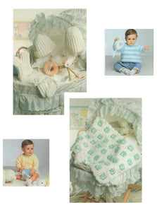 Peter Gregory Early Days Baby Outfits Knitting & Crochet Booklet (EX1)