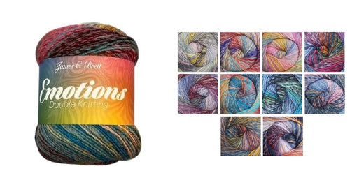 James Brett Emotions Double Knitting Yarn 150g Ball - Various Shades
