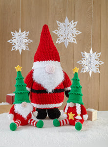King Cole Christmas Crochet Book 9 Tree Hat, Reindeer & Santa Gonks