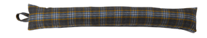 Poly Wool Checked Fabric Draught Excluder (3 Colours)