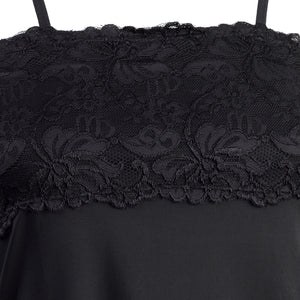 Slenderella 'Gaspe' Ladies Microfibre Floral Lace Cami Top UK 10 - 20 (3 Colours)