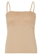 Load image into Gallery viewer, Slenderella &#39;Gaspe&#39; Ladies Microfibre Floral Lace Cami Top UK 10 - 20 (3 Colours)