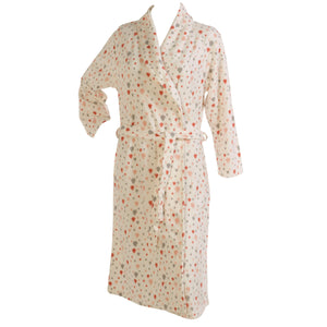 Slenderella Ladies Balloon Print Microfleece Dressing Gown (Various Sizes)