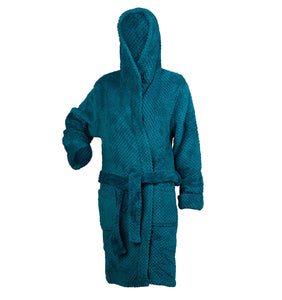 Slenderella Ladies Hooded Waffle Dressing Gown (Various Colours & Sizes)