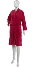 Load image into Gallery viewer, Slenderella Ladies Luxurious Zig Zag Pattern Soft Fleece Dressing Gown (3 Colours)