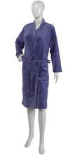 Load image into Gallery viewer, Slenderella Ladies Luxurious Zig Zag Pattern Soft Fleece Dressing Gown (3 Colours)