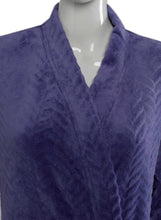 Load image into Gallery viewer, Slenderella Ladies Luxurious Zig Zag Pattern Soft Fleece Dressing Gown (3 Colours)