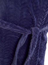 Load image into Gallery viewer, Slenderella Ladies Luxurious Zig Zag Pattern Soft Fleece Dressing Gown (3 Colours)
