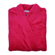 Load image into Gallery viewer, Slenderella Ladies Luxurious Zig Zag Pattern Soft Fleece Dressing Gown (3 Colours)