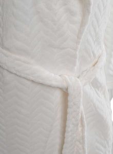 Slenderella Ladies Luxury Zig Zag Fleece Dressing Gown (3 Colours)