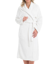 Load image into Gallery viewer, Slenderella Ladies Luxury Zig Zag Fleece Dressing Gown (3 Colours)