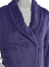 Load image into Gallery viewer, Slenderella Ladies Luxury Zig Zag Fleece Dressing Gown (3 Colours)