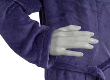Load image into Gallery viewer, Slenderella Ladies Luxury Zig Zag Fleece Dressing Gown (3 Colours)