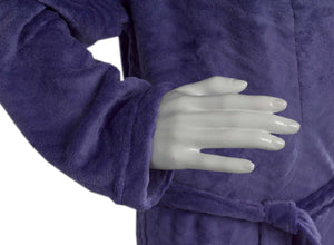 Slenderella Ladies Luxury Zig Zag Fleece Dressing Gown (3 Colours)