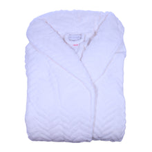 Load image into Gallery viewer, Slenderella Ladies Luxury Zig Zag Fleece Dressing Gown (3 Colours)