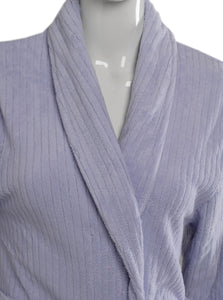 Slenderella Ladies Luxury Ribbed Fleece Dressing Gown (2 Colours)