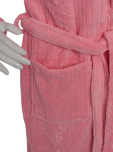 Slenderella Ladies Luxury Ribbed Fleece Dressing Gown (2 Colours)