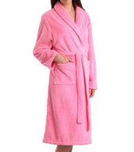 Load image into Gallery viewer, Slenderella Ladies Luxury Ribbed Fleece Dressing Gown (2 Colours)