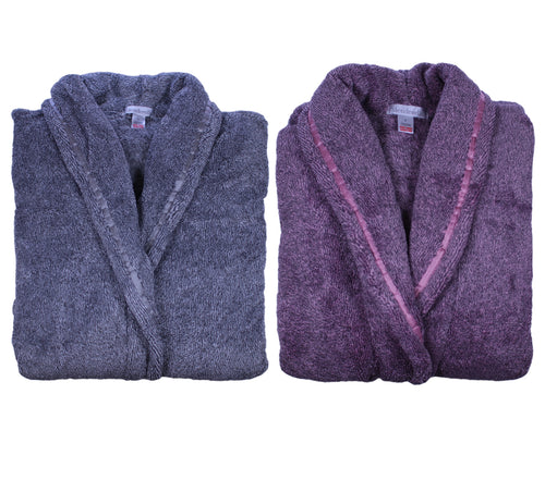 Slenderella Ladies Super Soft Charcoal Fleck Dressing Gown (2 Colours)