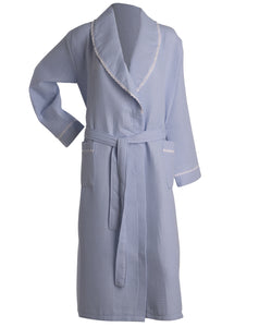 Slenderella Ladies Lightweight Waffle Robe with Lace Trim (5 Colours)