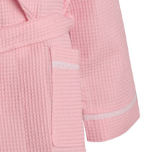 Load image into Gallery viewer, Slenderella Ladies Lightweight Waffle Robe with Lace Trim (5 Colours)