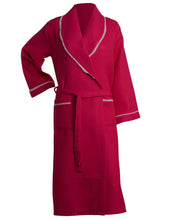 Load image into Gallery viewer, Slenderella Ladies Lightweight Waffle Robe with Lace Trim (5 Colours)