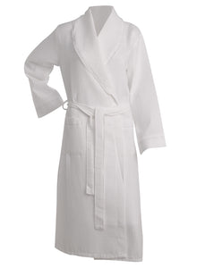 Slenderella Ladies Lightweight Waffle Robe with Lace Trim (5 Colours)